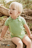 Rahigo Baby Romper Set in Green/Lemon - 23192