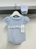 Rahigo Baby Romper in Blue/White - 23115