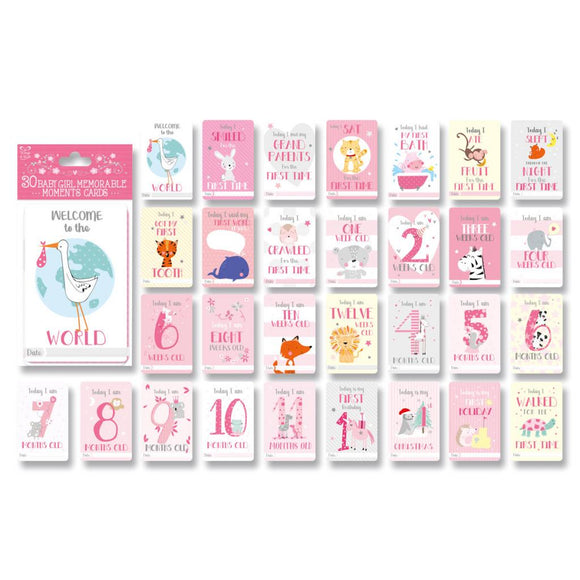 Baby Moments Cards - Girl