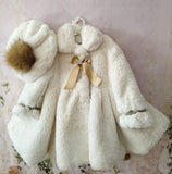 Sonata Extra Soft Fur Cream Coat IN22-11