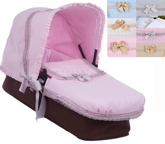 Spanish Carrycot Apron with Inlay - Holly Nube Luna